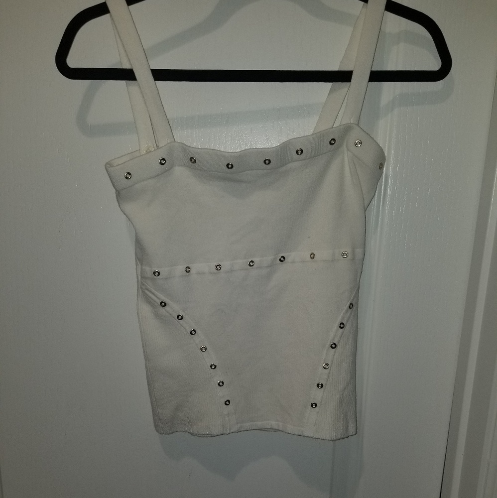 CACHE white knit camisole